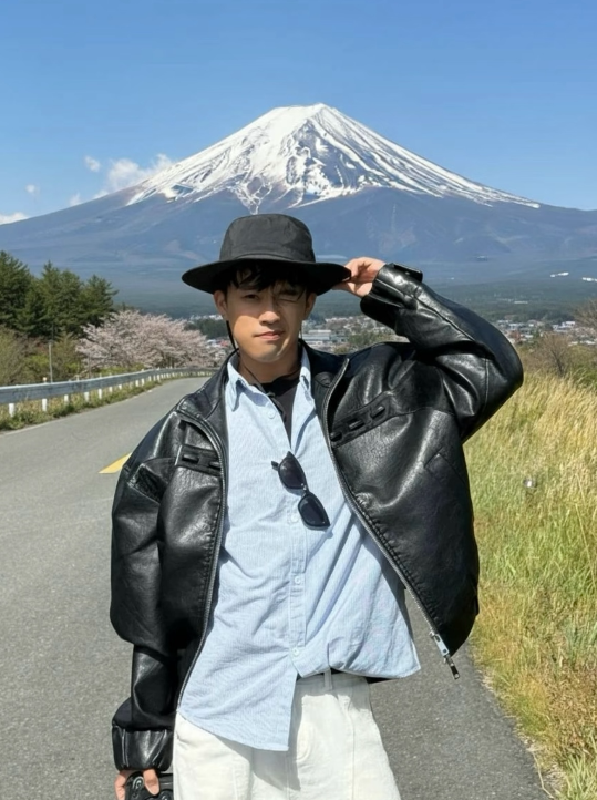 富士山樱花